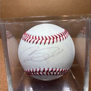 Pete Rose Autographed Baseball in Display Case